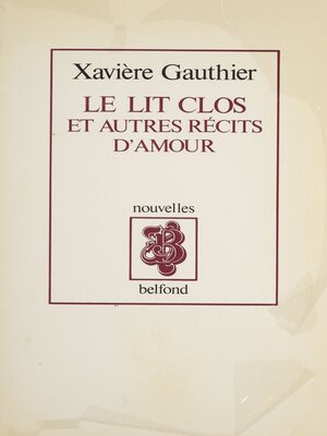 cover image of Le Lit clos
